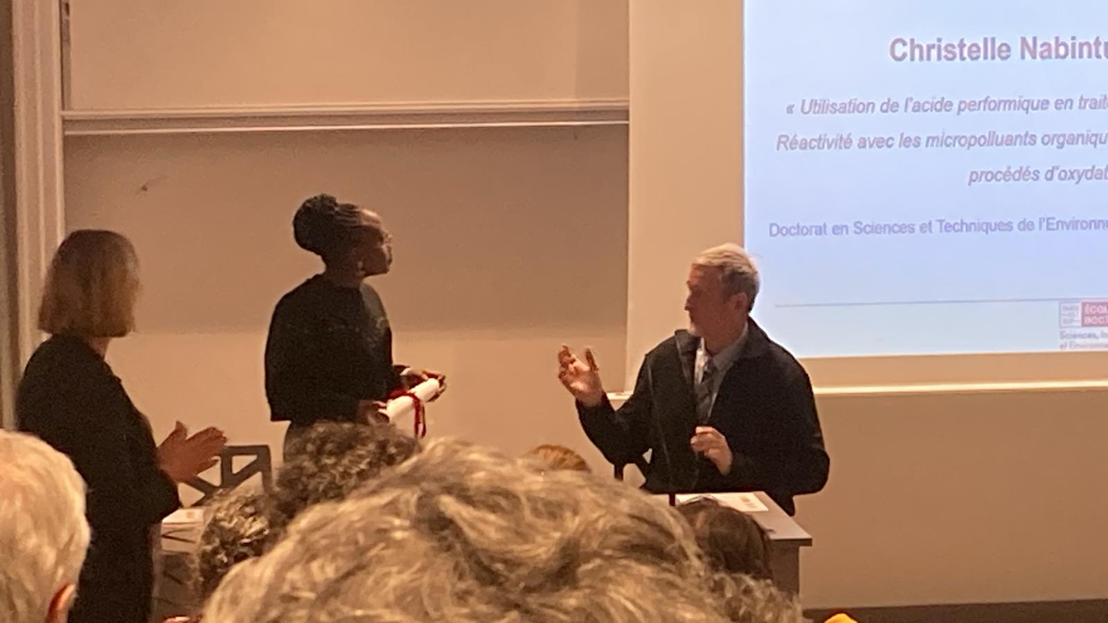 Christelle Nabintu Kajoka lauréate du prix de thèse spécial "territoire" de la ComUE Paris-Est Sup